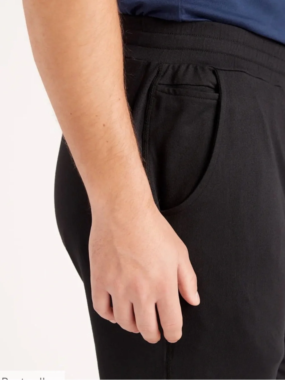 Quince mens flowknit black performance pants, size XXL